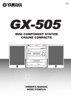 Yamaha GX-505 - Owners Manual 